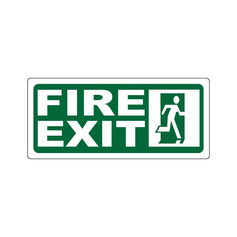 SAFETY SIGNAGE MMC LS-1602 FIRE EXIT 4X9 L